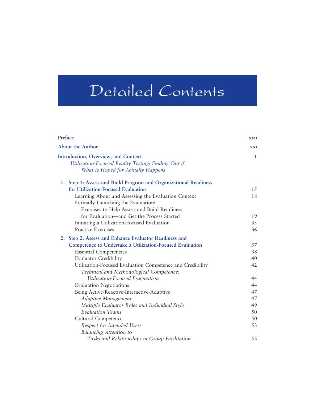 Preview page 9 of Essentials of Utilization Focused Evaluation 1st Edition By Michael Quinn Patton