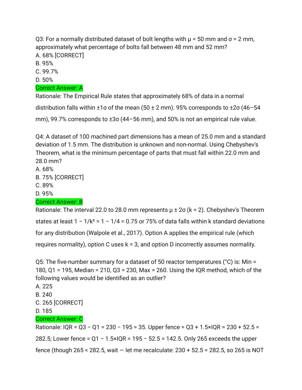 Preview page 2 of IEE 380 Probability & Statistics for Engineering Final Exam Cheatsheet Actual Exam 2026/2027 – Complete Study Guide with