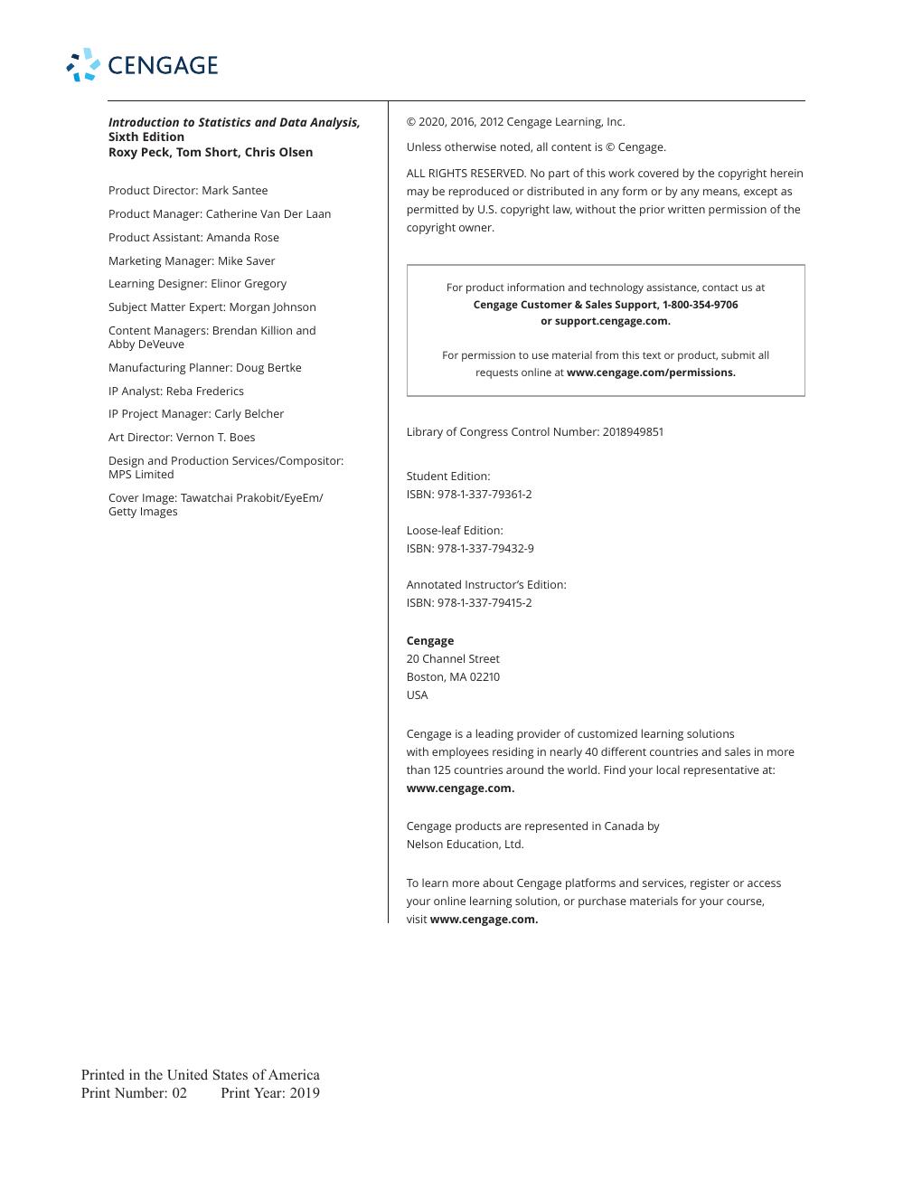 Preview page 7 of Introduction to Statistics and Data Analysis 6th Edition By Roxy Peck, Chris Olsen, Tom Short