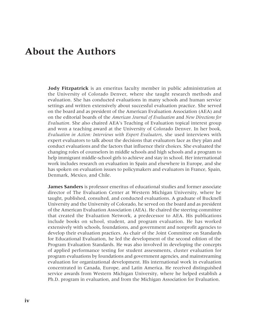 Preview page 5 of Program Evaluation Alternative Approaches and Practical Guidelines 5th Edition By Fitzpatrick  Sanders  Worthen  Wingate
