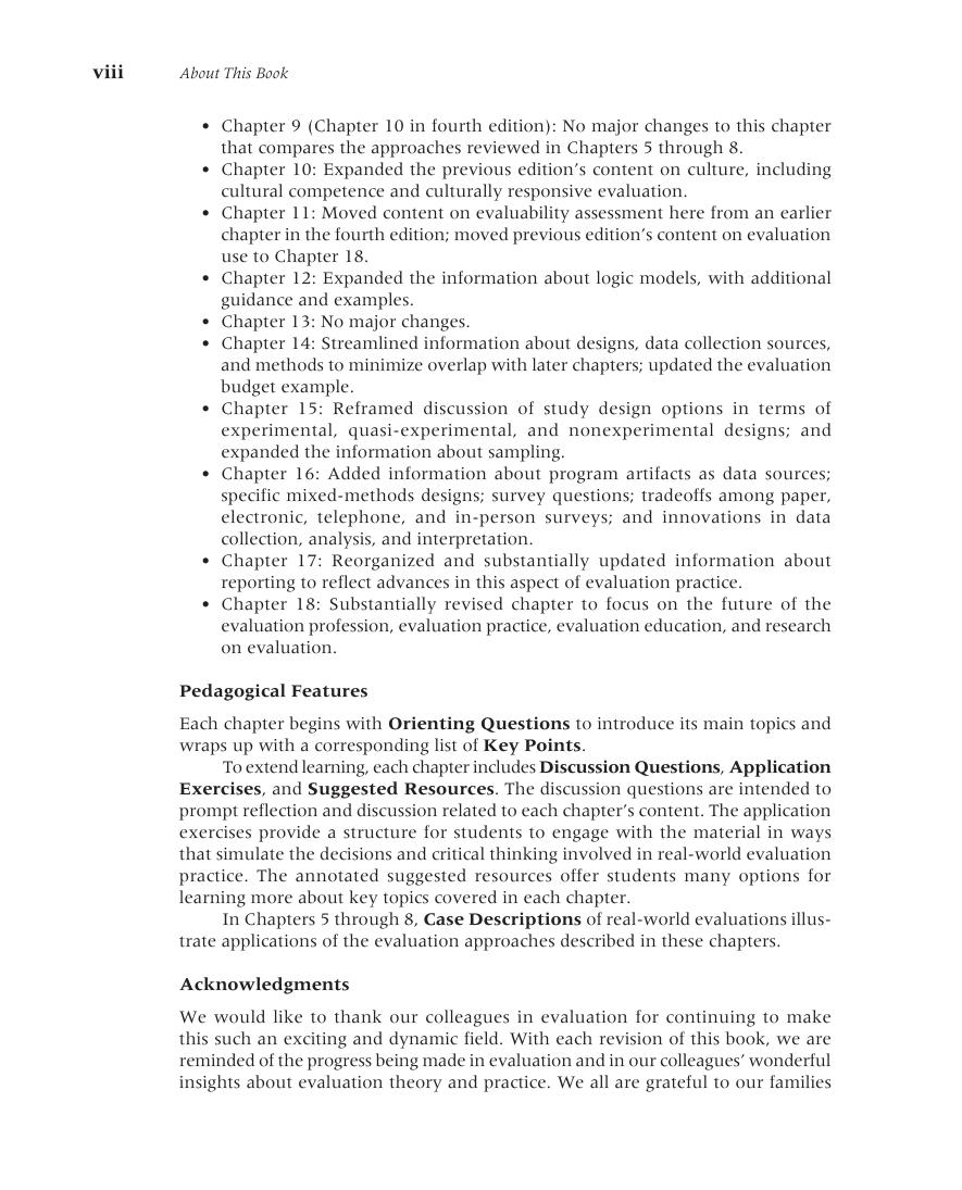 Preview page 9 of Program Evaluation Alternative Approaches and Practical Guidelines 5th Edition By Fitzpatrick  Sanders  Worthen  Wingate