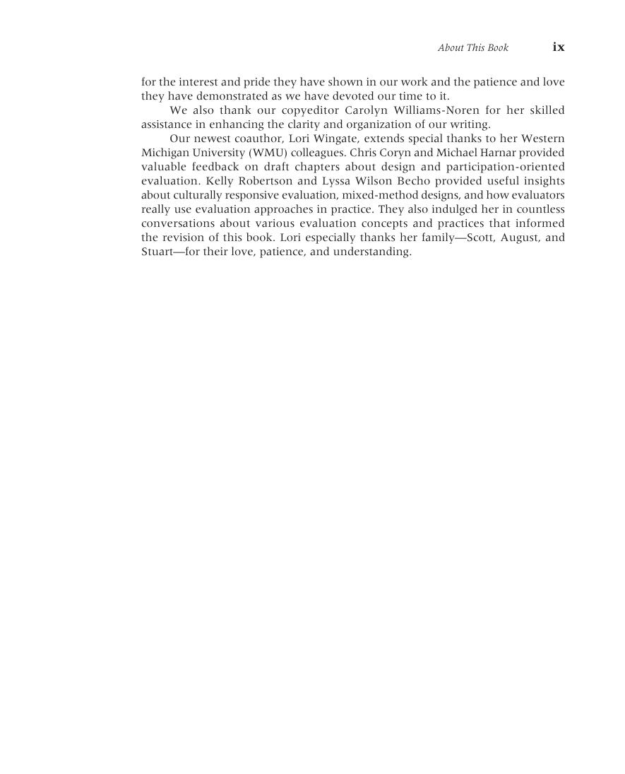 Preview page 10 of Program Evaluation Alternative Approaches and Practical Guidelines 5th Edition By Fitzpatrick  Sanders  Worthen  Wingate