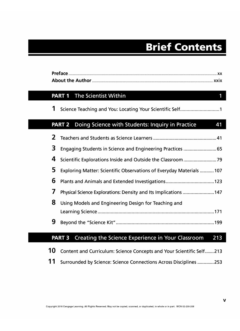 Preview page 7 of Science stories science methods for elementary and middle school teachers 6th Edition By Koch, Janice
