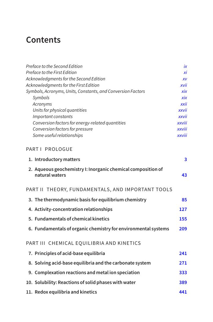 Preview page 8 of Water Chemistry 2nd Edition By Patrick Brezonik, William Arnold