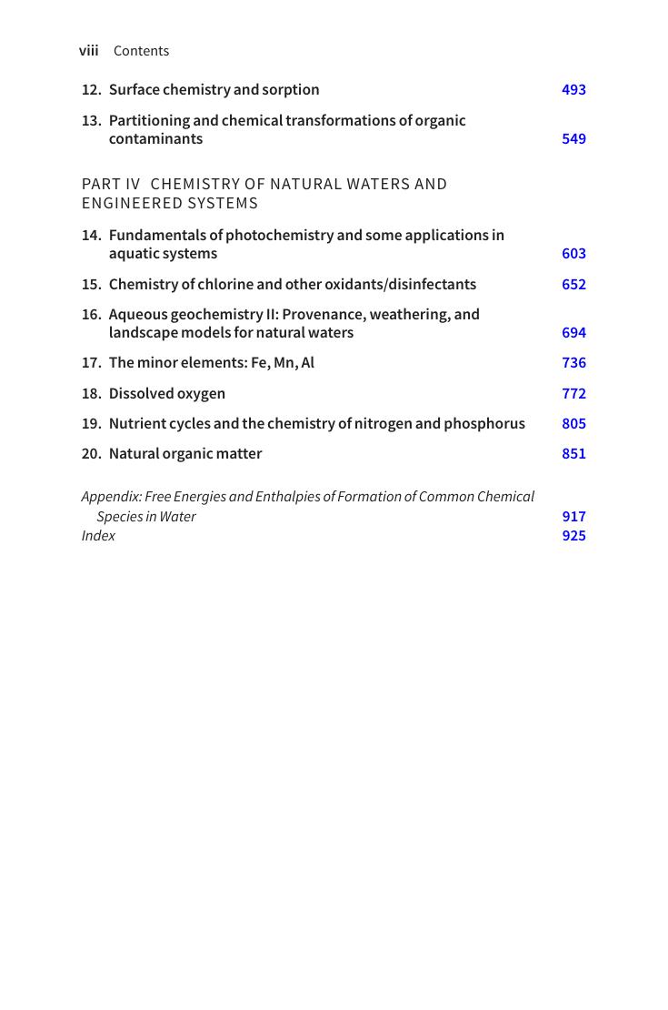 Preview page 9 of Water Chemistry 2nd Edition By Patrick Brezonik, William Arnold