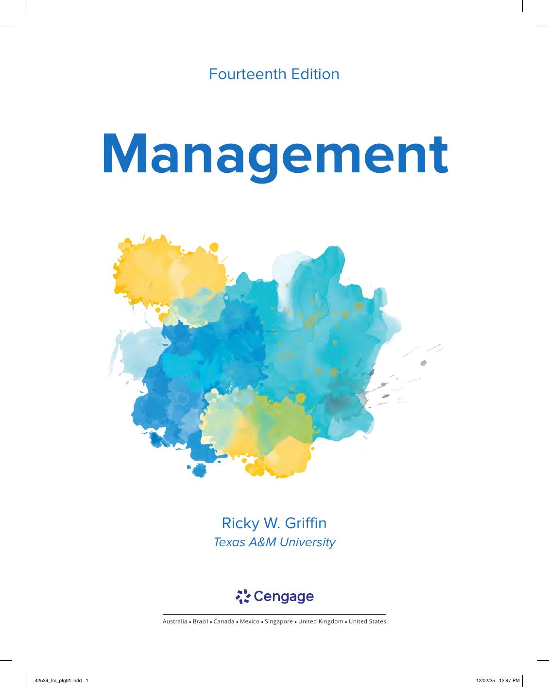 Preview page 2 of Management 14th Edition By Ricky Griffin