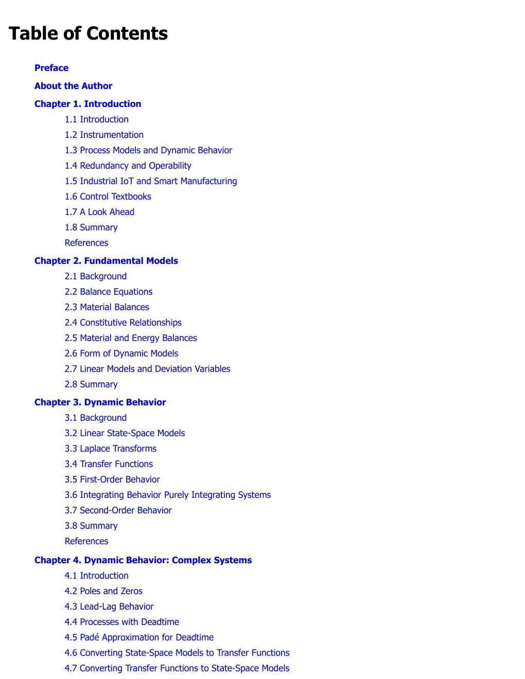 Preview page 5 of Process Control Modeling, Design and Simulation 2nd Edition By Wayne Bequette