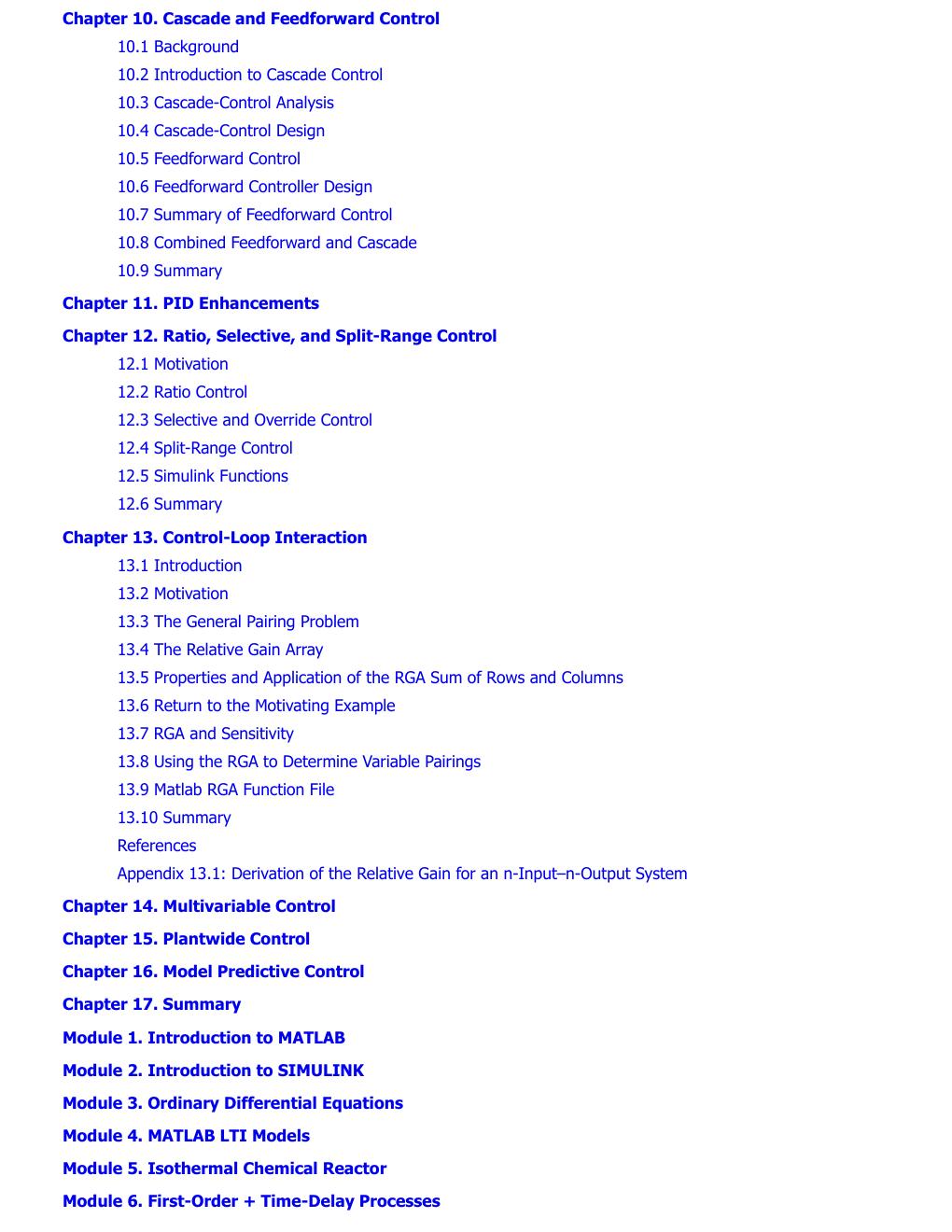 Preview page 7 of Process Control Modeling, Design and Simulation 2nd Edition By Wayne Bequette