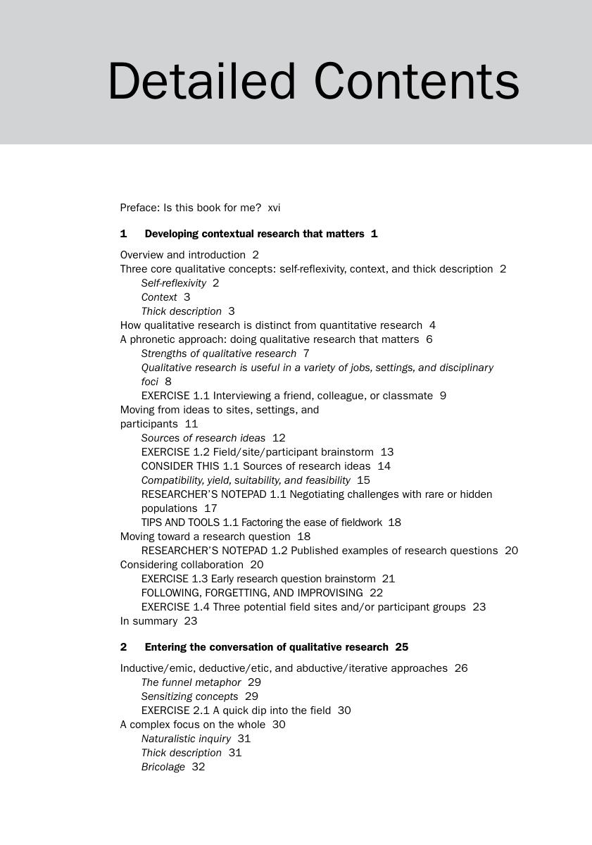 Preview page 10 of Qualitative Research Methods Collecting Evidence, Crafting Analysis, Communicating Impact 2nd Edition By Sarah Tracy