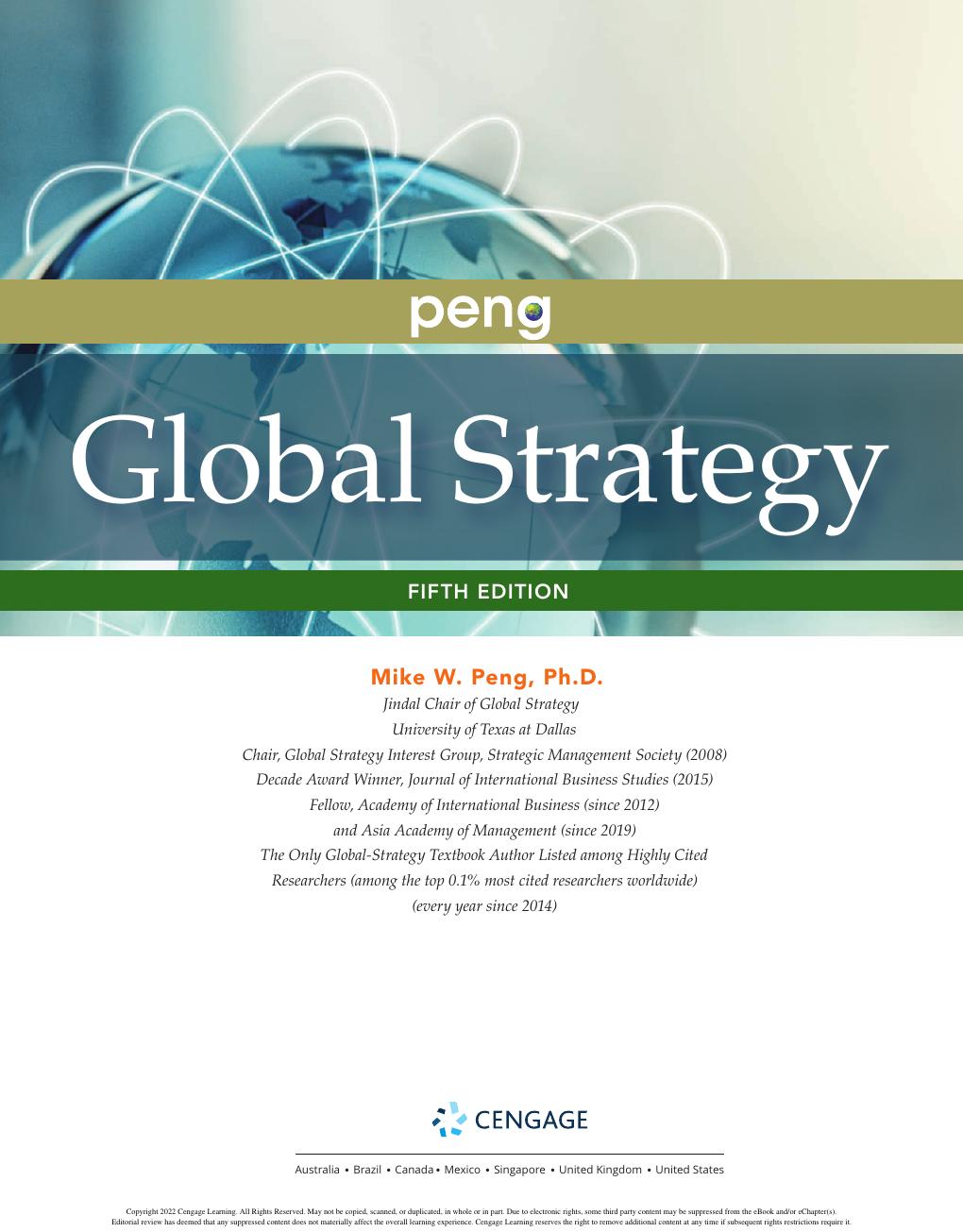 Preview page 4 of Global Strategy 5th Edition By Mike W. Peng eBook PDF