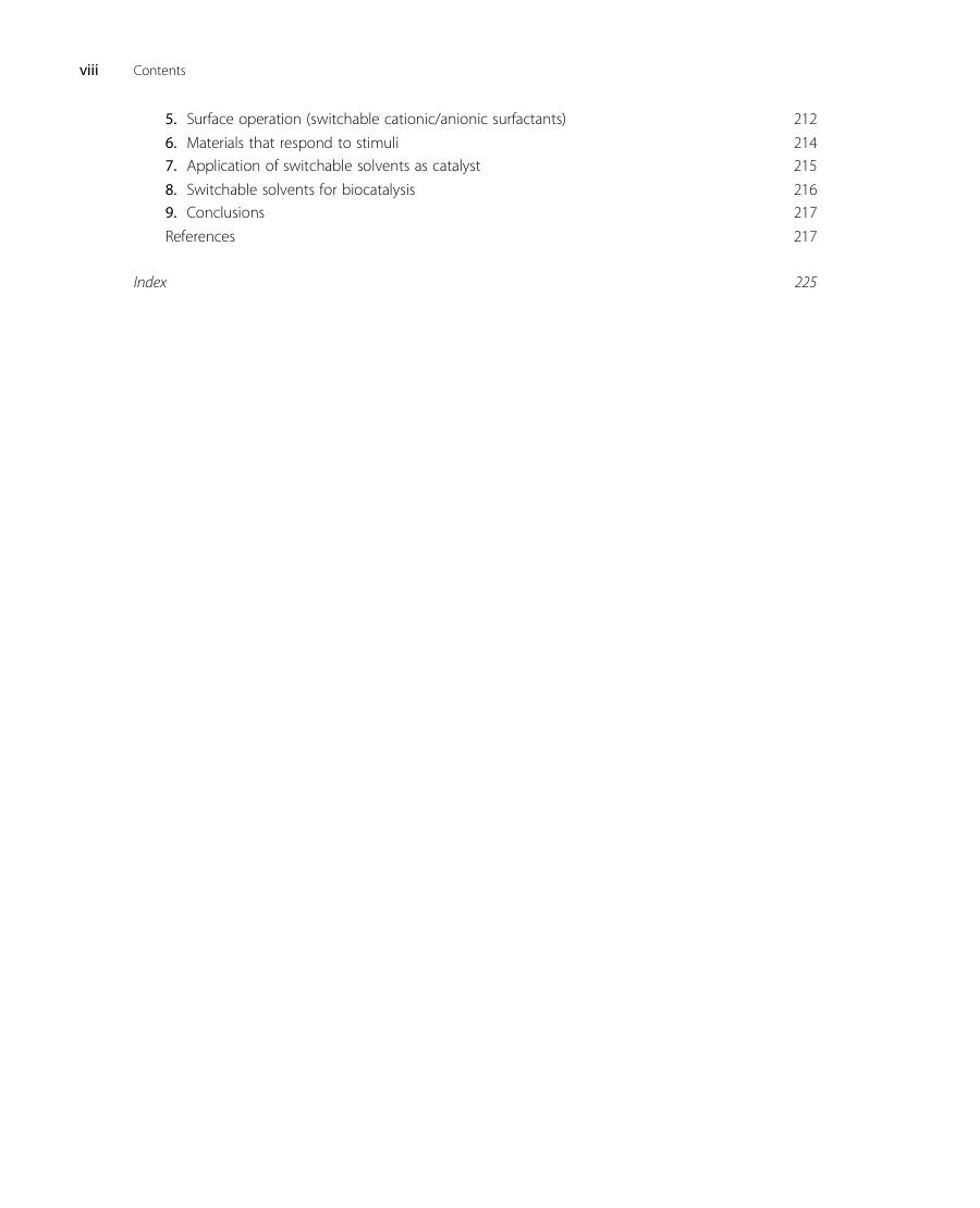 Preview page 9 of Green Sustainable Process for Chemical and Environmental Engineering and Science Switchable Solvents By Dr. Inamuddin, R