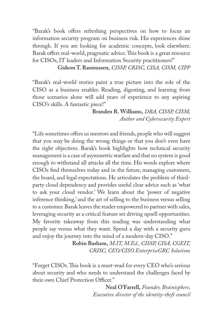 Preview page 5 of eBook Why CISOs Fail 2nd Edition By  Barak Engel