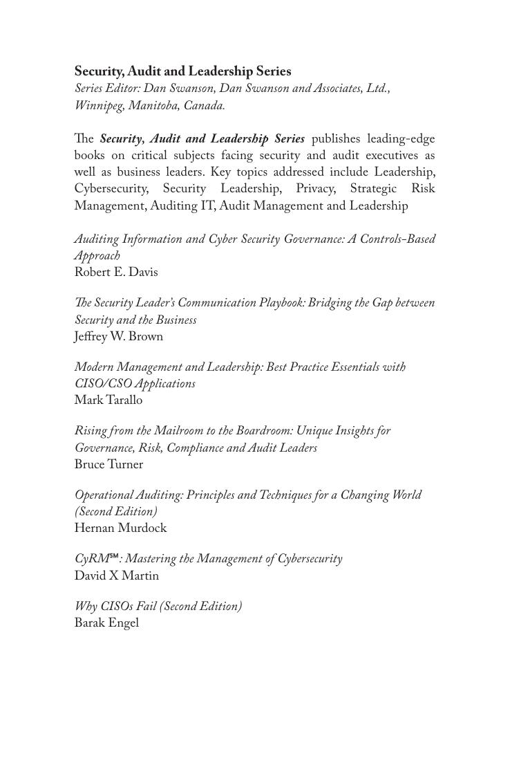 Preview page 10 of eBook Why CISOs Fail 2nd Edition By  Barak Engel