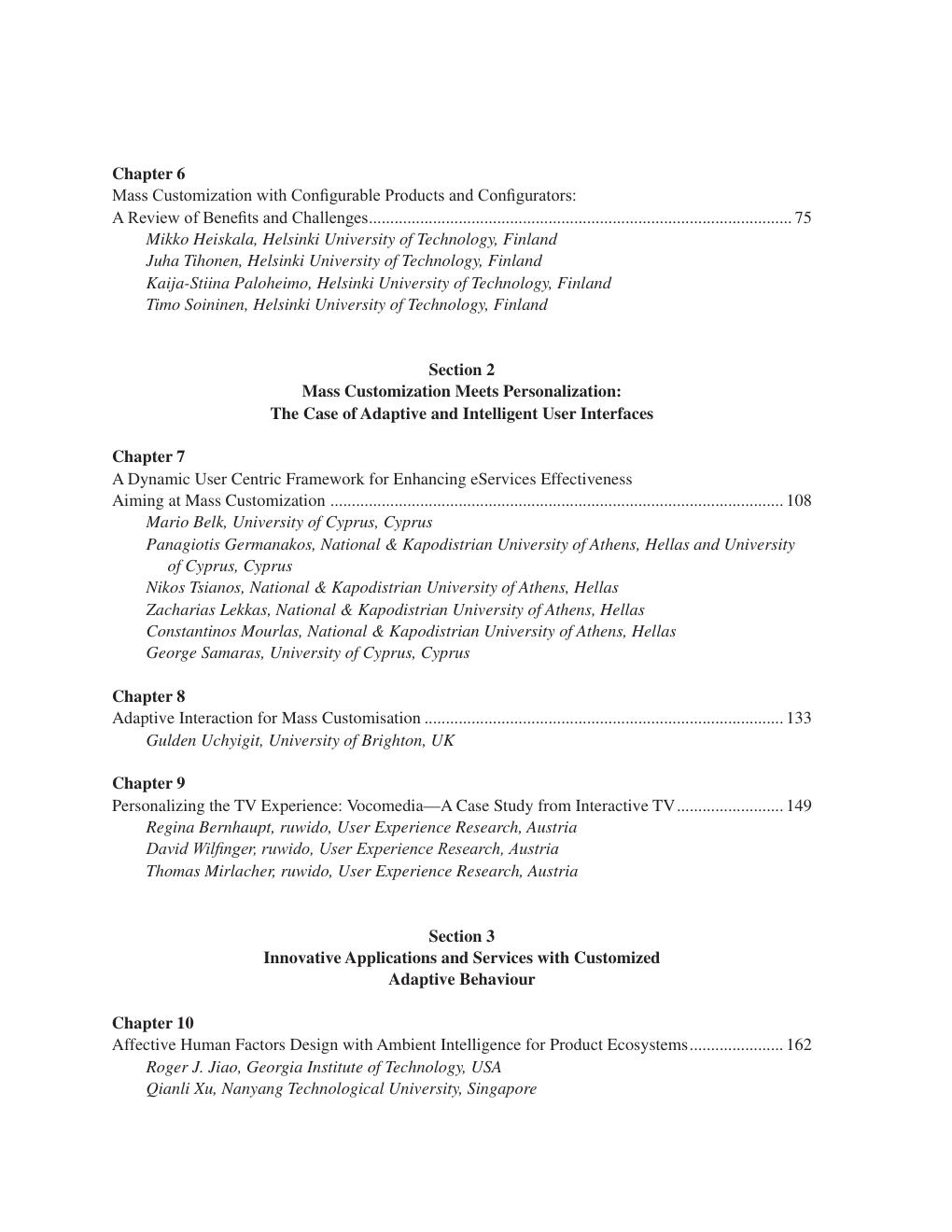 Preview page 7 of Mass Customization for Personalized Communication Environments Integrating Human Factors By Constantinos Mourlas, Panagi