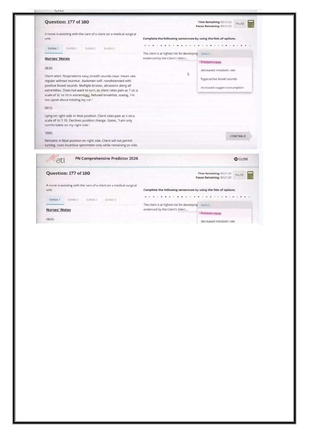 Preview page 8 of ATI PN COMPREHENSIVE PREDICTOR 2023 EXIT  EXAM WITH NGN