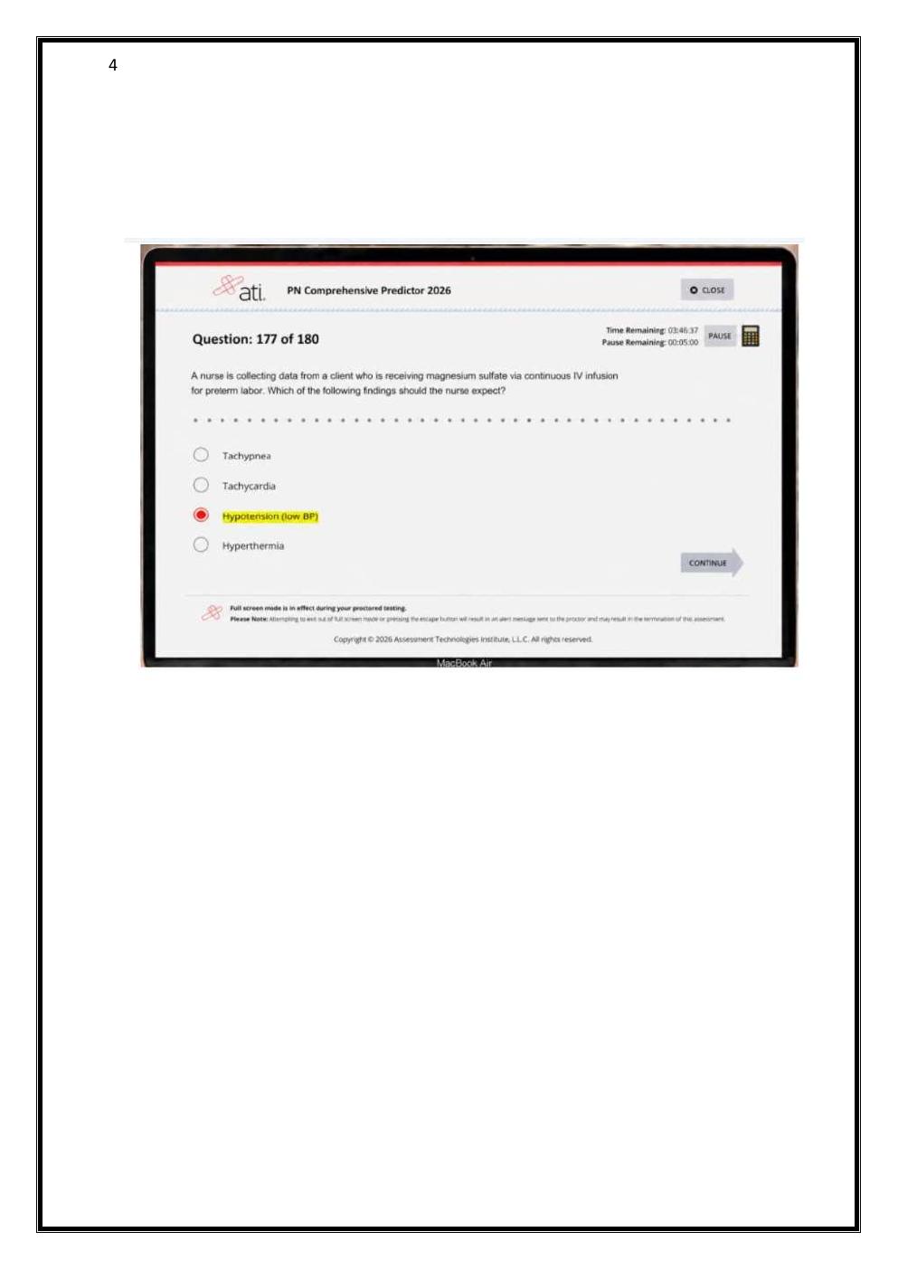 Preview page 4 of ATI PN COMPREHENSIVE PREDICTOR 2023 NGN SCREENSHOT  EXAM