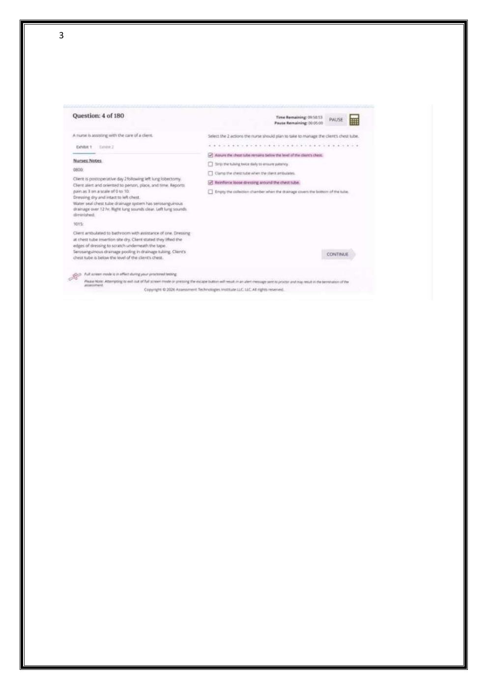Preview page 3 of 2023 ATI PN COMPREHENSIVE PREDICTOR EXIT EXAM