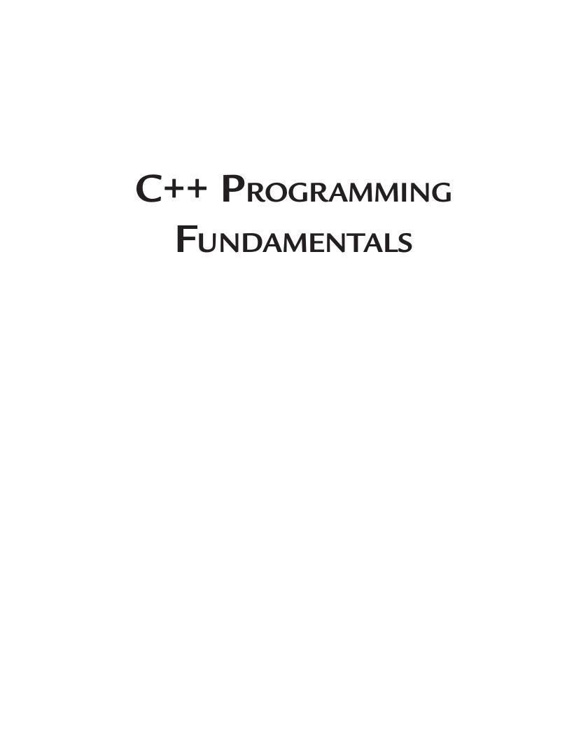 Preview page 2 of C++ Programming Fundamentals By Dheeraj Malhotra, Neha Malhotra
