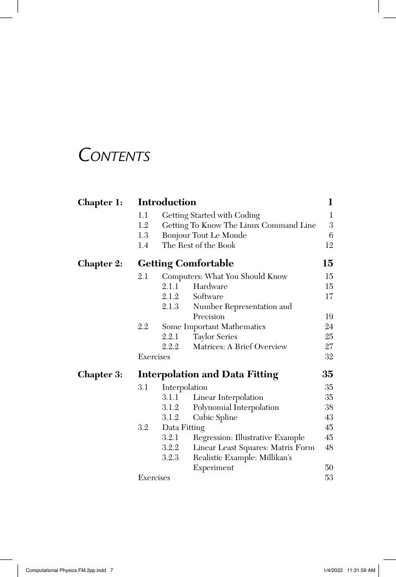 Preview page 8 of Computational Physics 2nd Edition By Darren J. Walker ISBN: 9781683928300