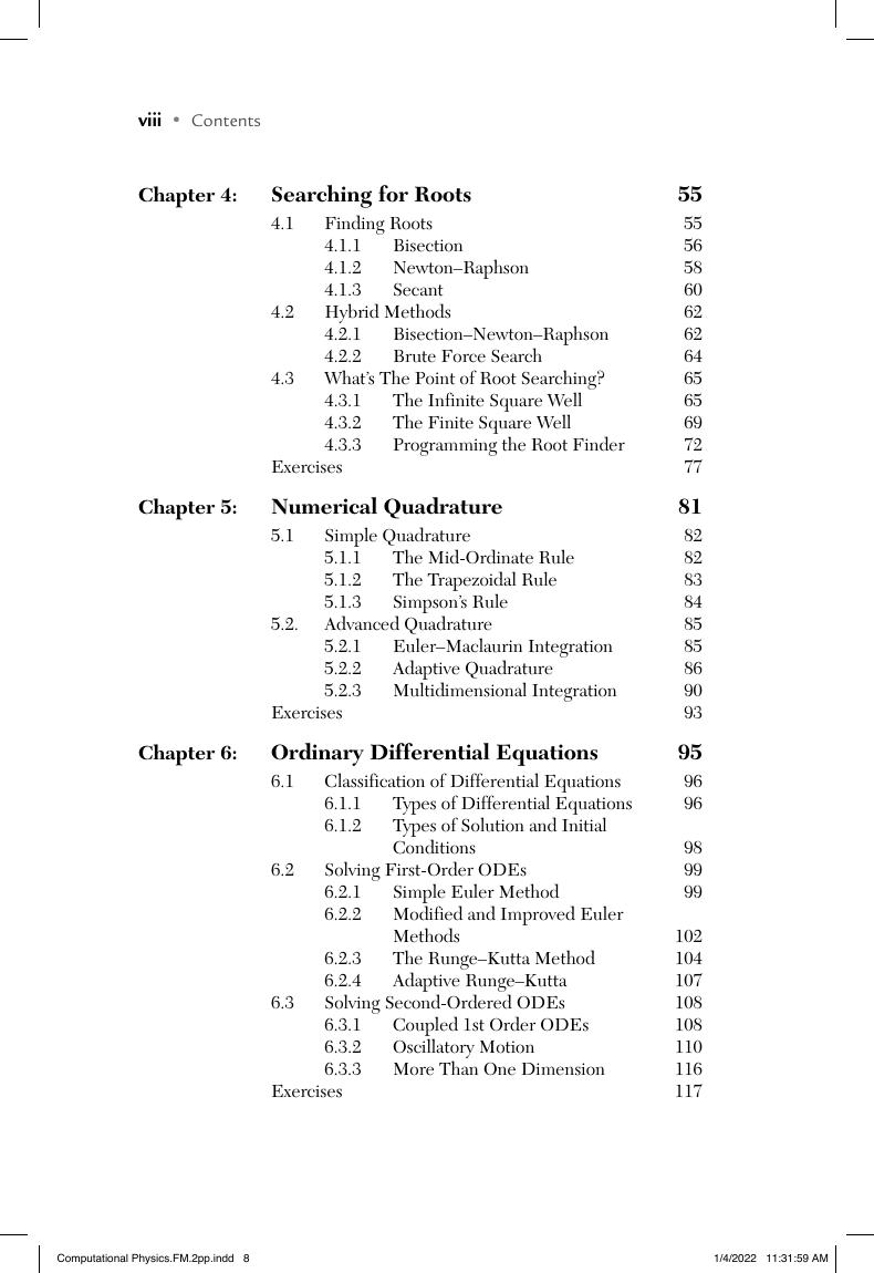 Preview page 9 of Computational Physics 2nd Edition By Darren J. Walker ISBN: 9781683928300
