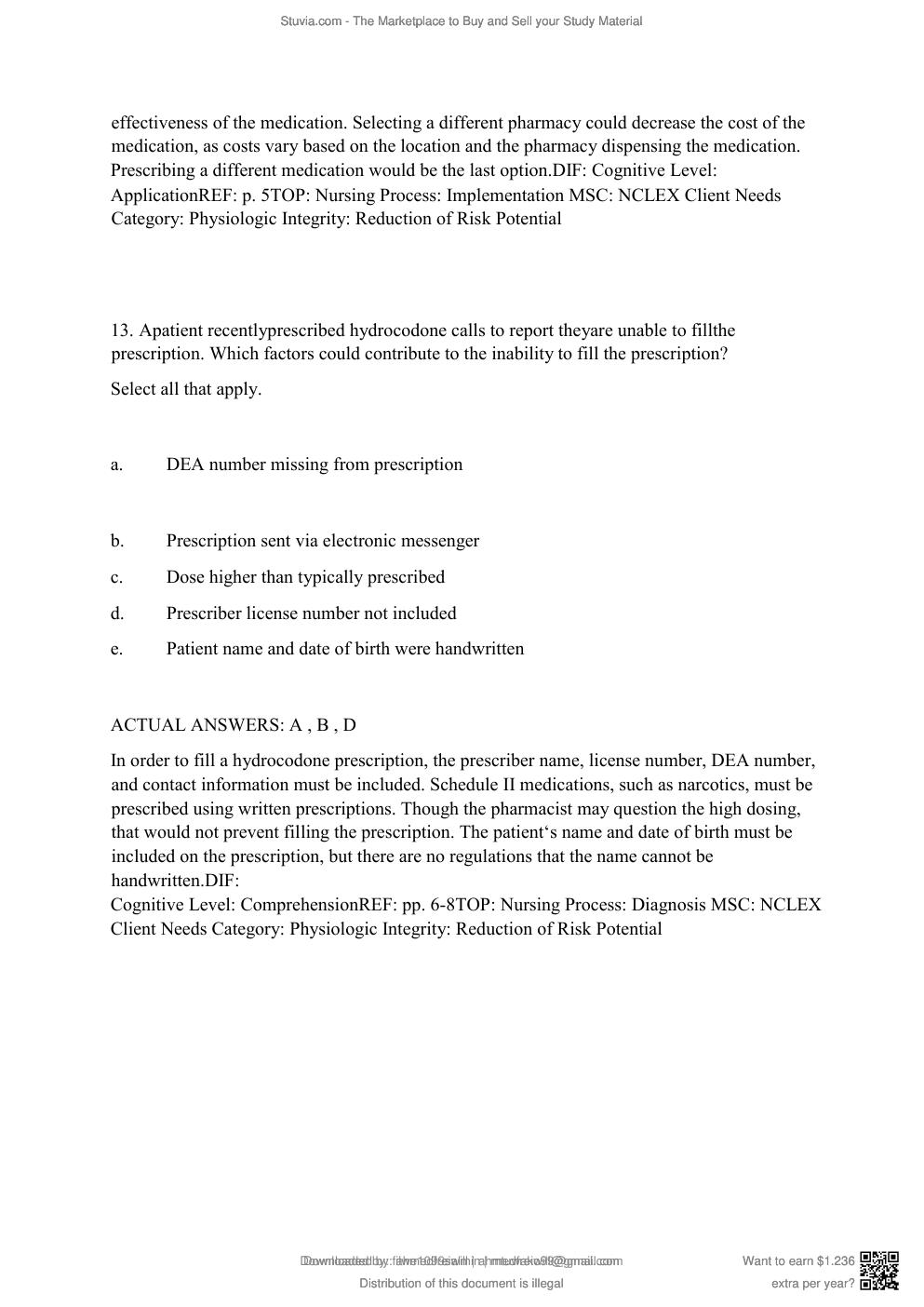 Preview page 10 of Test Bank Lehne's Pharmacotherapeutics for Advanced Practice Nurses 3rd Edition