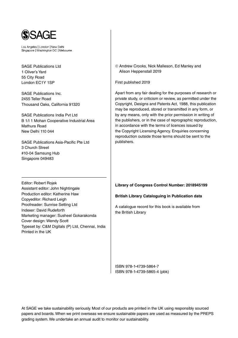 Preview page 5 of Agent Based Modelling and Geographical Information Systems A Practical Primer By Andrew Crooks, Nick Malleson, Ed Manley