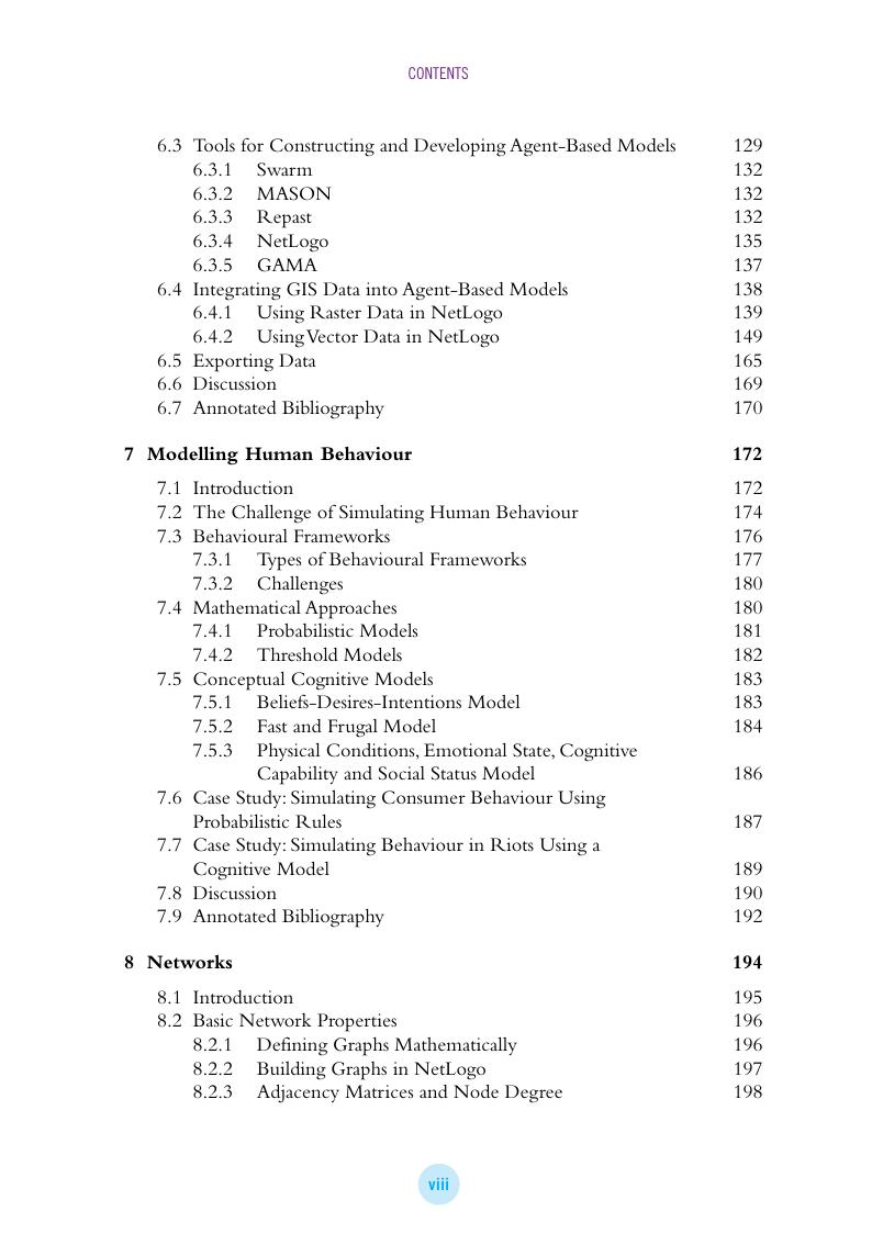 Preview page 9 of Agent Based Modelling and Geographical Information Systems A Practical Primer By Andrew Crooks, Nick Malleson, Ed Manley