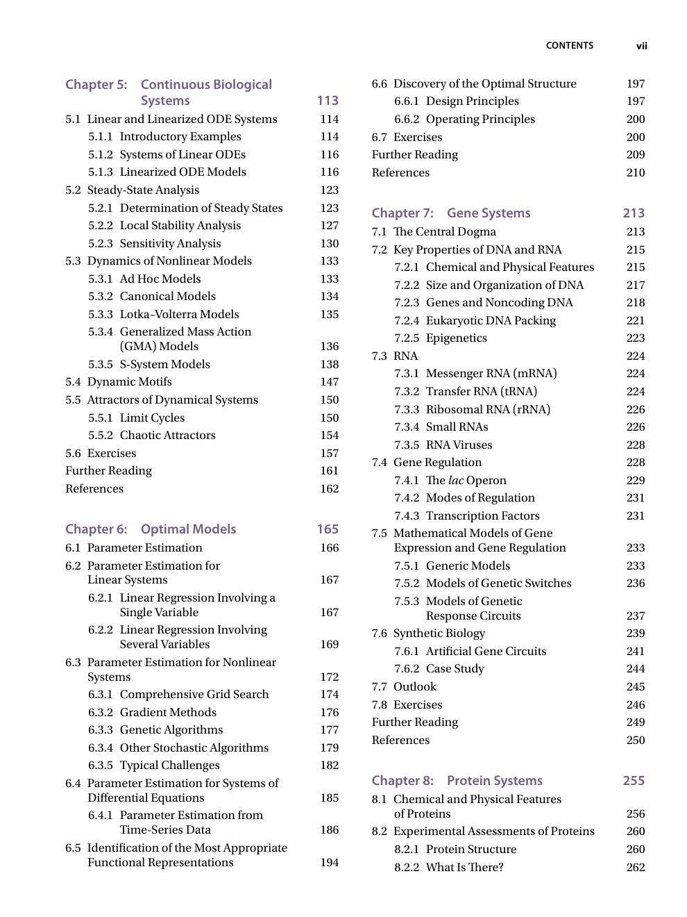 Preview page 8 of A First Course in Systems Biology 3rd BY Eberhard O. Voit, Melissa L. Kemp