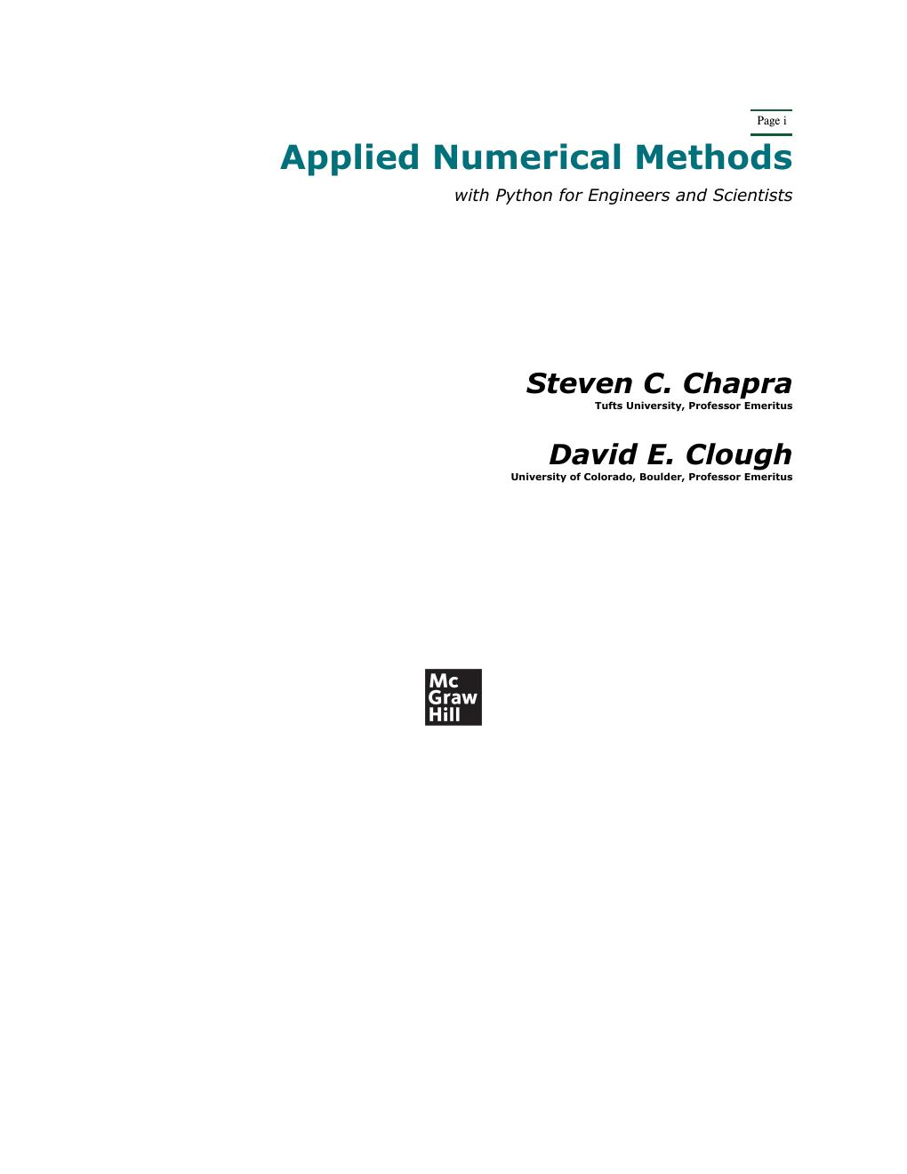 Preview page 2 of Applied Numerical Methods with Python for Engineers and Scientists 1st Edition By Steven C. Chapra, David Clough