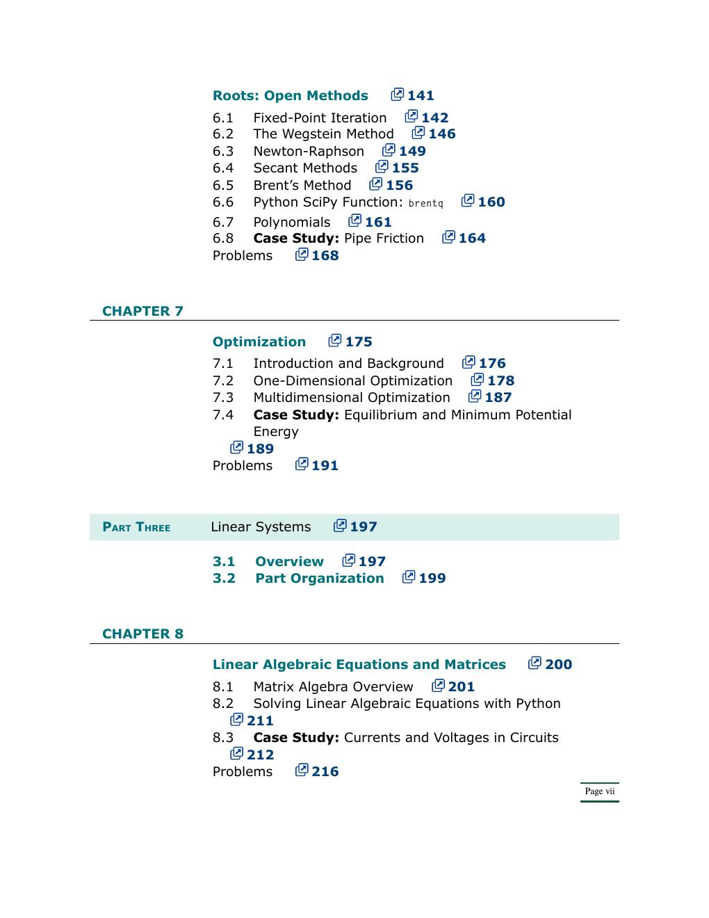 Preview page 8 of Applied Numerical Methods with Python for Engineers and Scientists 1st Edition By Steven C. Chapra, David Clough