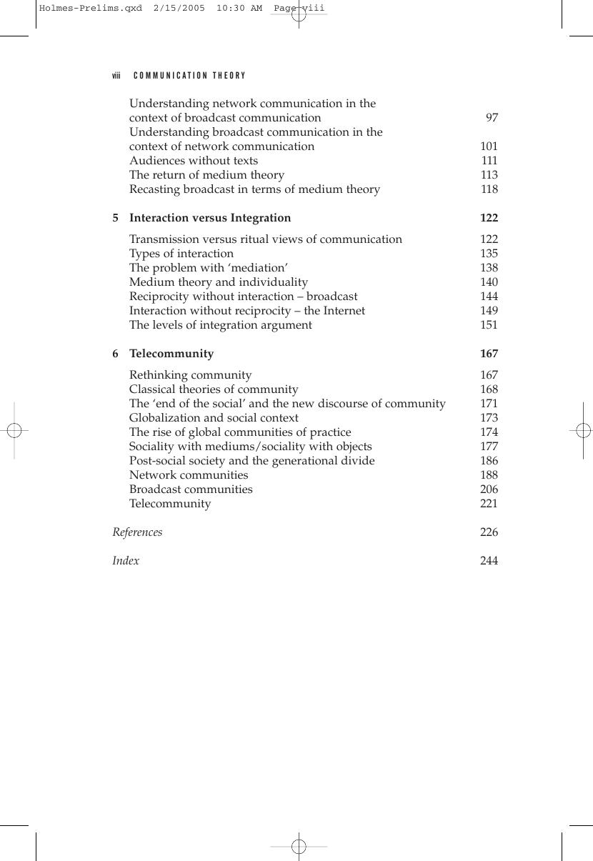 Preview page 9 of Communication Theory Media Technology and Society By David Holmes