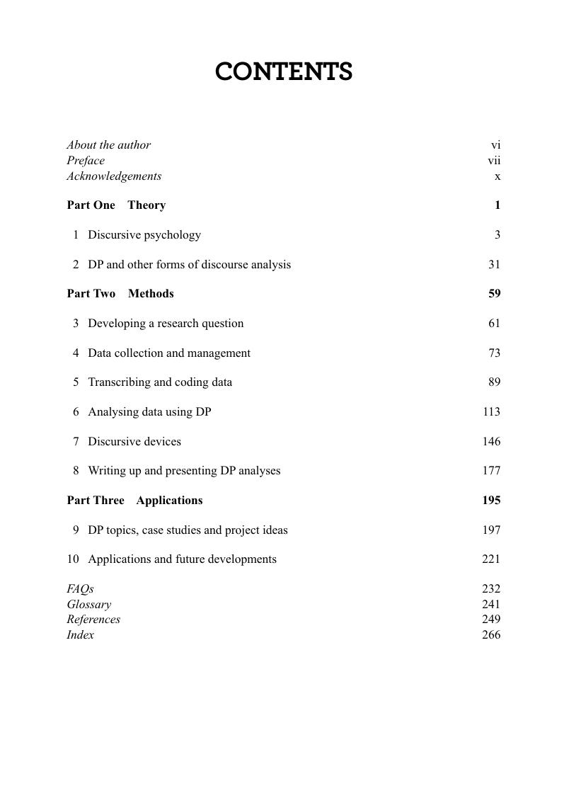 Preview page 6 of Discursive psychology theory method and applications By Sally Wiggins