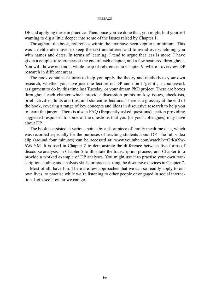 Preview page 10 of Discursive psychology theory method and applications By Sally Wiggins