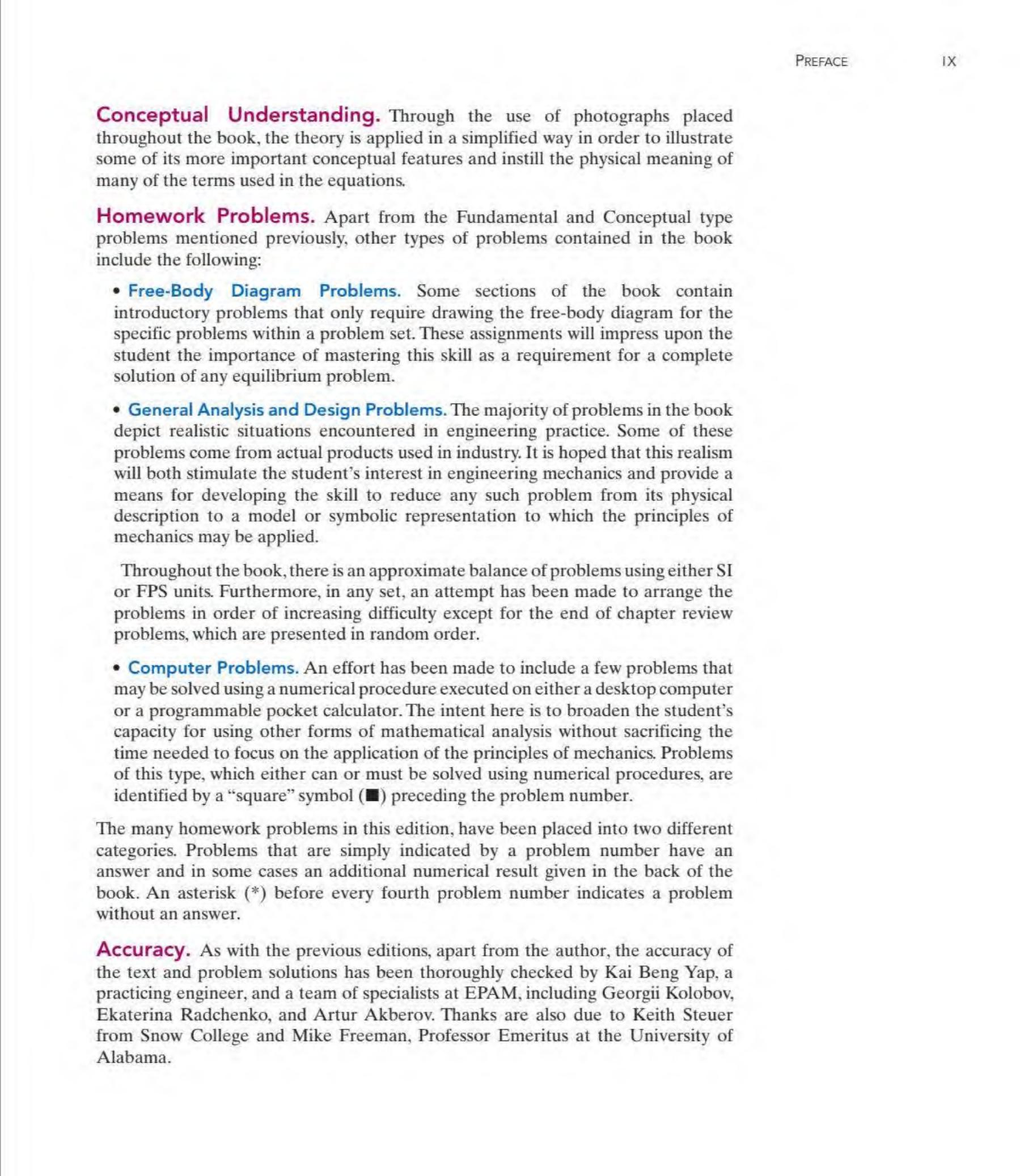 Preview page 6 of Engineering Mechanics Statics 15th Edition By Russell Hibbeler