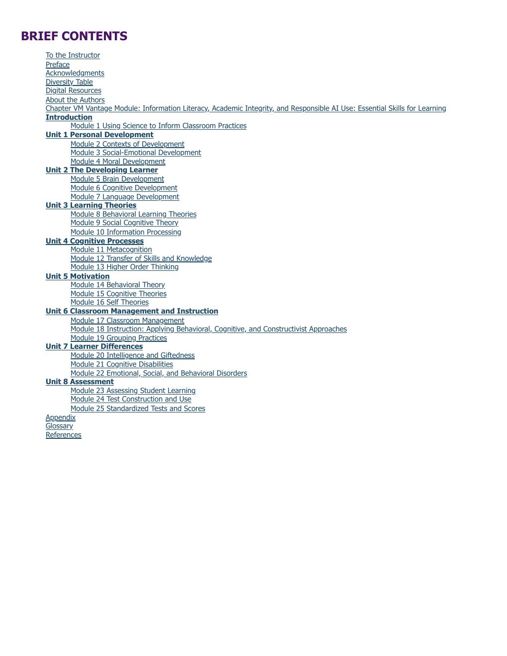 Preview page 6 of EdPsych Modules 5th Edition By Cheryl Cisero Durwin, Marla Reese-Weber