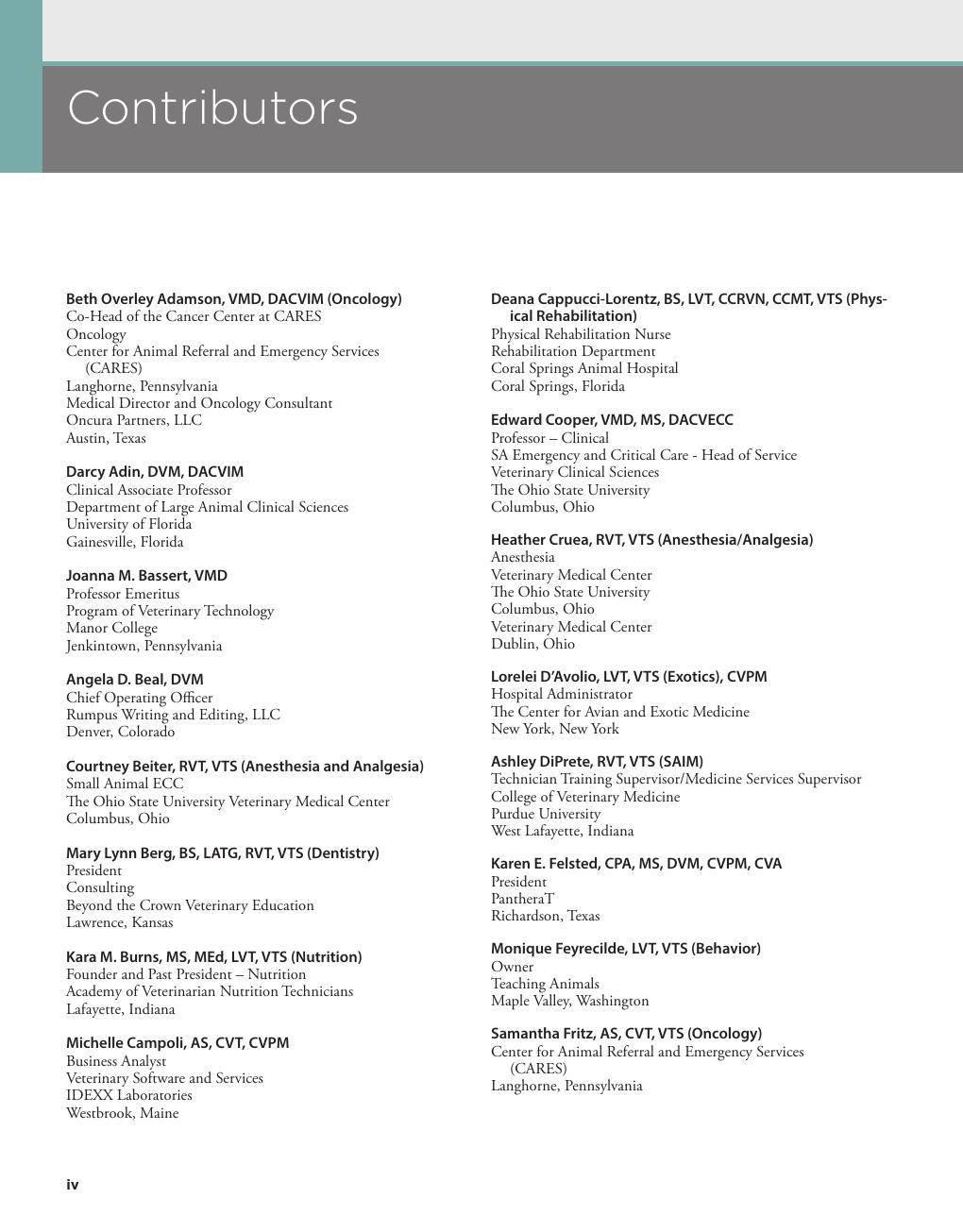Preview page 8 of McCurnin's Clinical Textbook for Veterinary Technicians and Nurses 10th Edition By Joanna Bassert