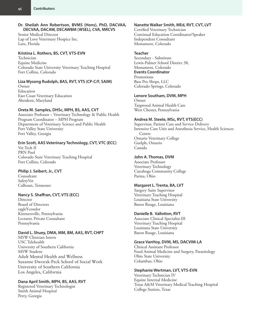 Preview page 10 of McCurnin's Clinical Textbook for Veterinary Technicians and Nurses 10th Edition By Joanna Bassert