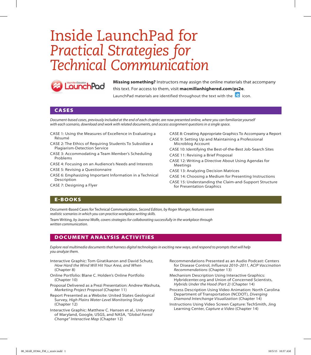Preview page 3 of Practical Strategies for Technical Communication 2nd Edition By Mike Markel