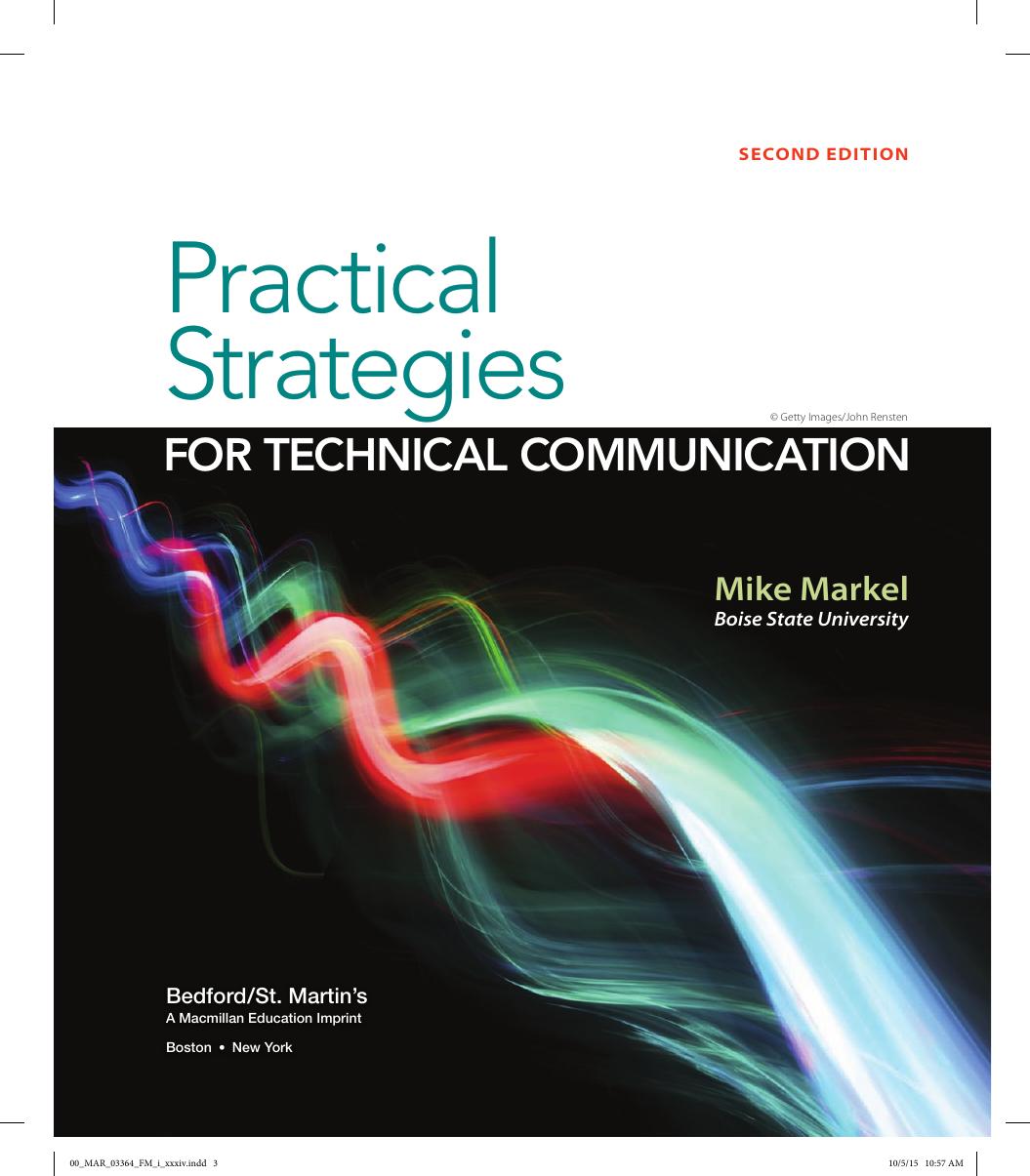 Preview page 5 of Practical Strategies for Technical Communication 2nd Edition By Mike Markel