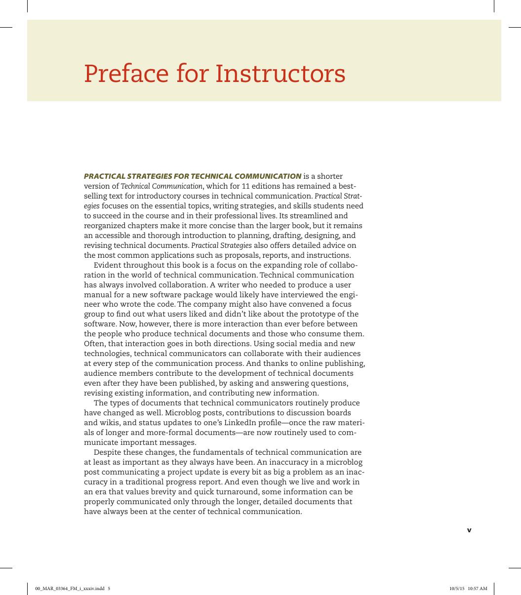 Preview page 7 of Practical Strategies for Technical Communication 2nd Edition By Mike Markel