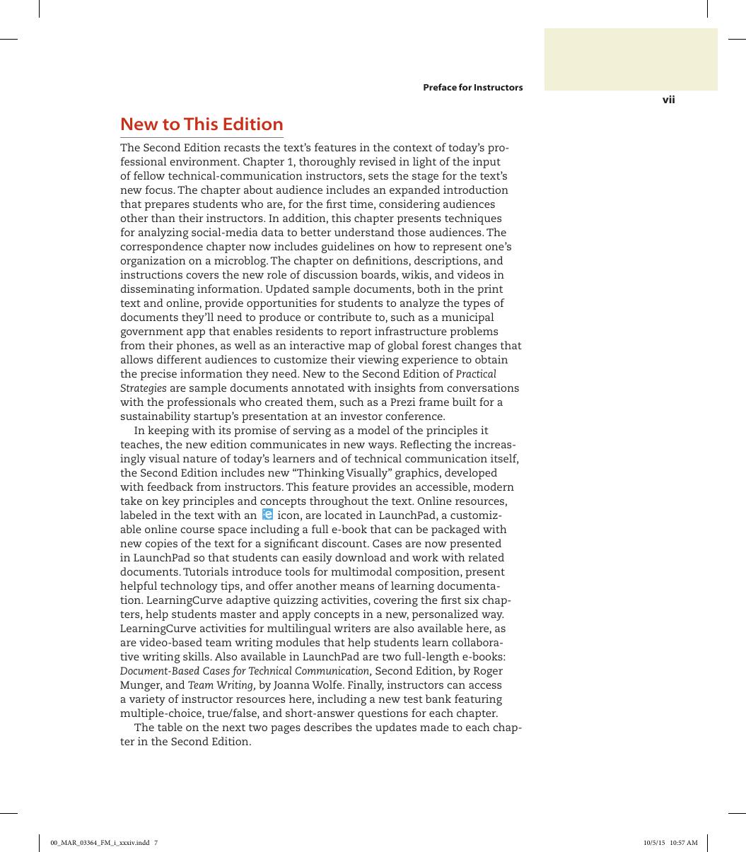Preview page 9 of Practical Strategies for Technical Communication 2nd Edition By Mike Markel