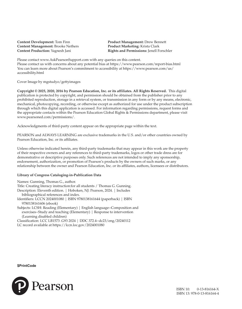 Preview page 3 of Creating Literacy Instruction for All Students 11th Edition By Thomas Gunning