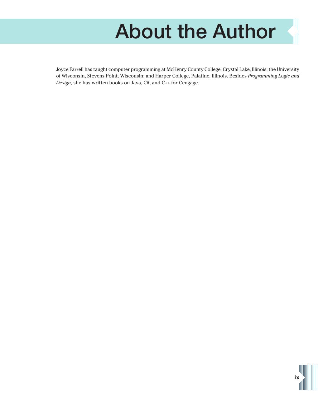 Preview page 10 of Programming Logic and Design 10th Edition By Farrell, Joyce