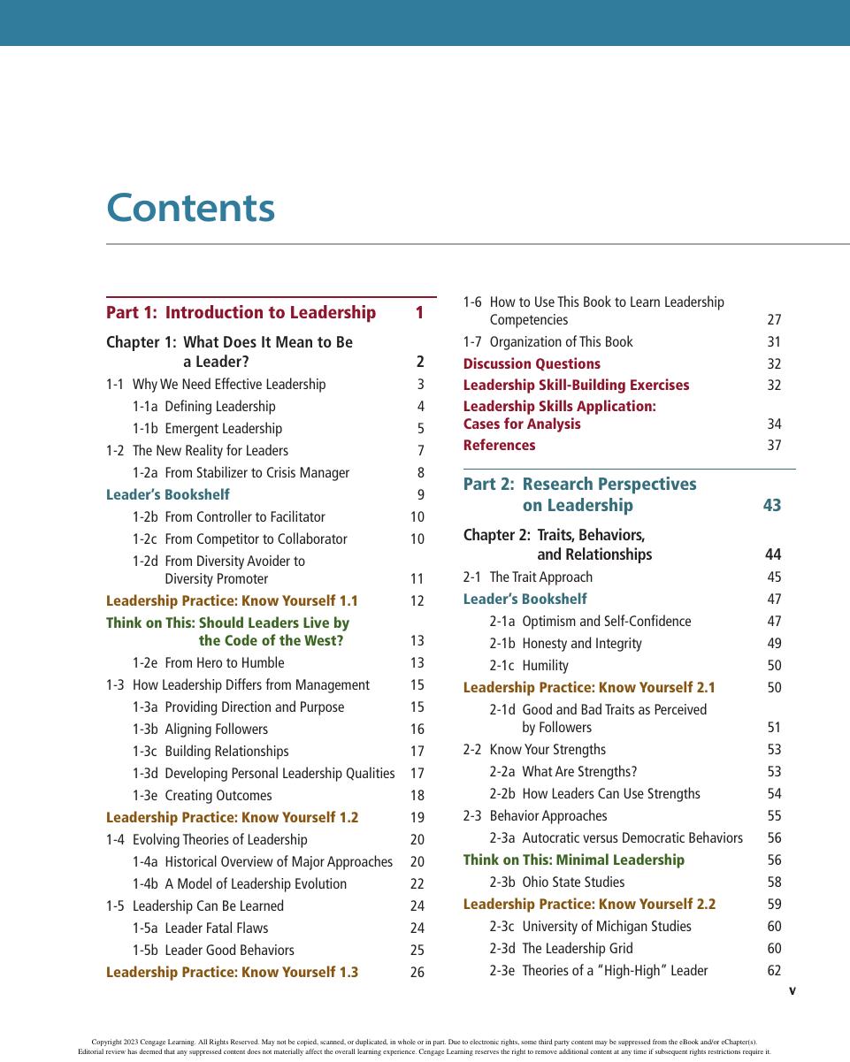 Preview page 7 of The Leadership Experience 8th Edition By Richard Daft eBook PDF
