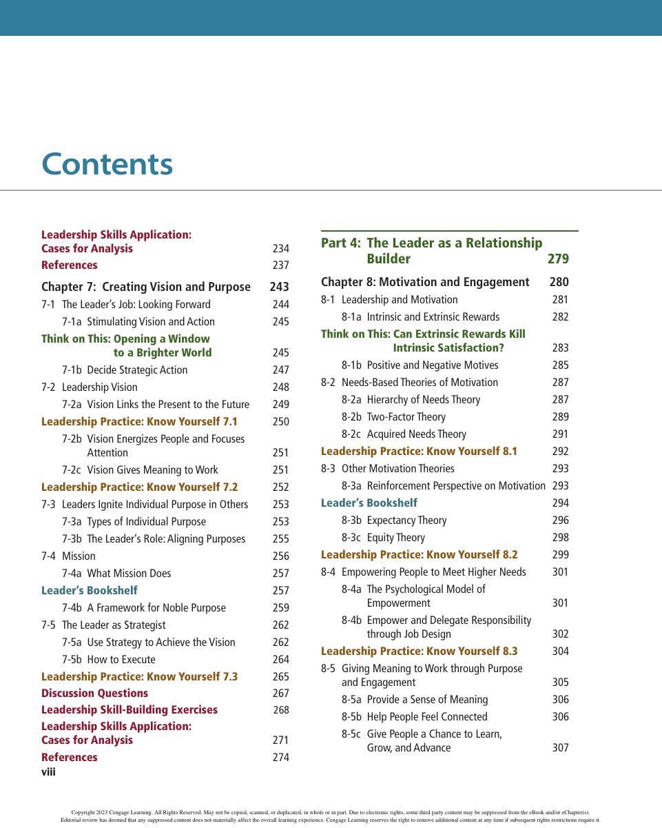 Preview page 10 of The Leadership Experience 8th Edition By Richard Daft eBook PDF