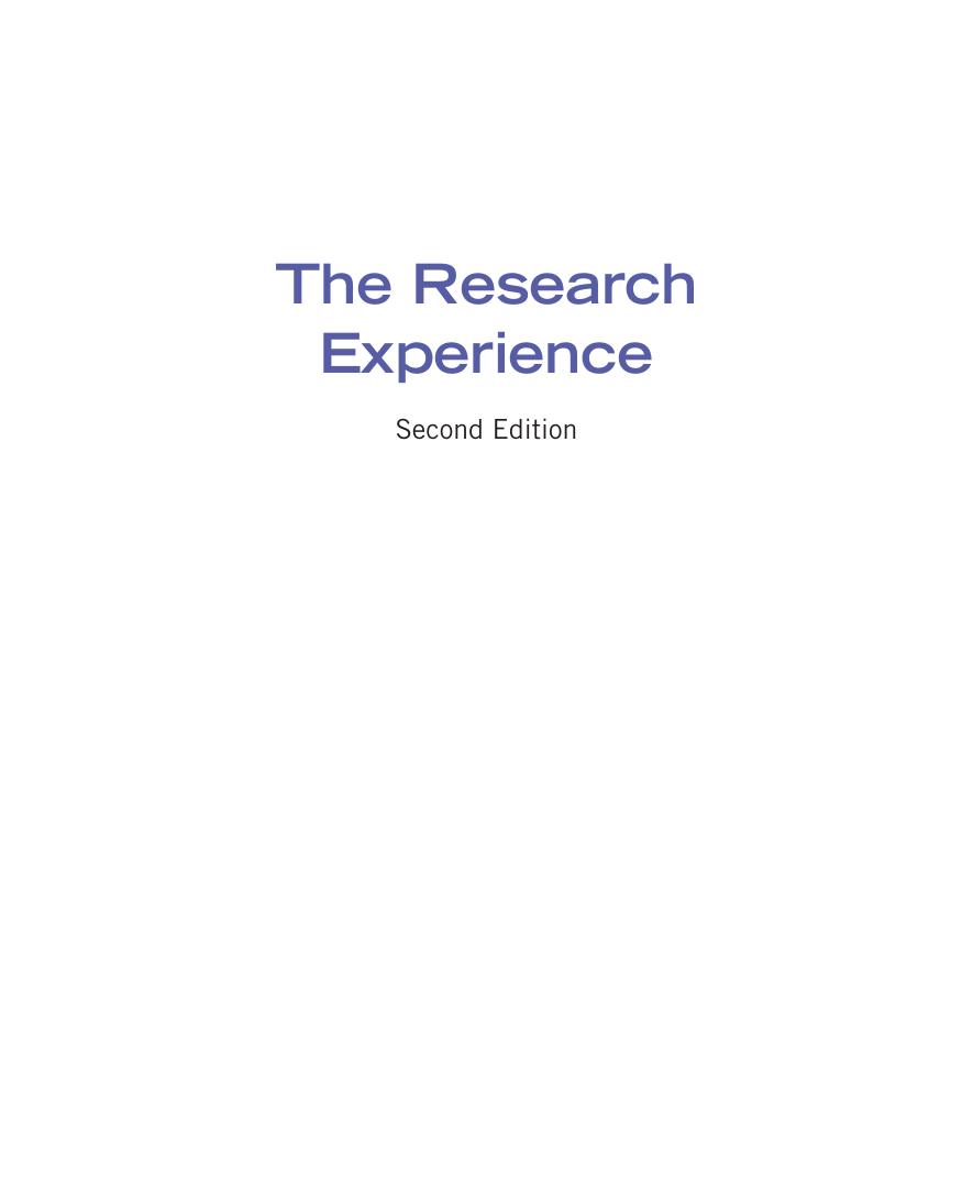 Preview page 2 of The Research Experience Planning Conducting and Reporting Research 2nd Edition By Ann Sloan Devlin eBook PDF