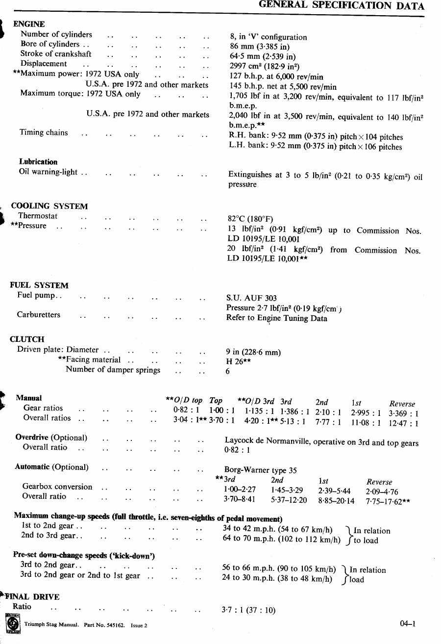 Preview page 9 of TRIUMPH STAG FACTORY WORKSHOP MANUAL
