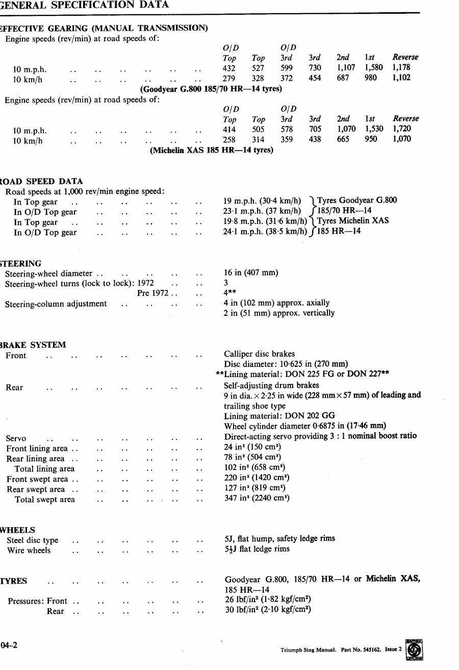 Preview page 10 of TRIUMPH STAG FACTORY WORKSHOP MANUAL