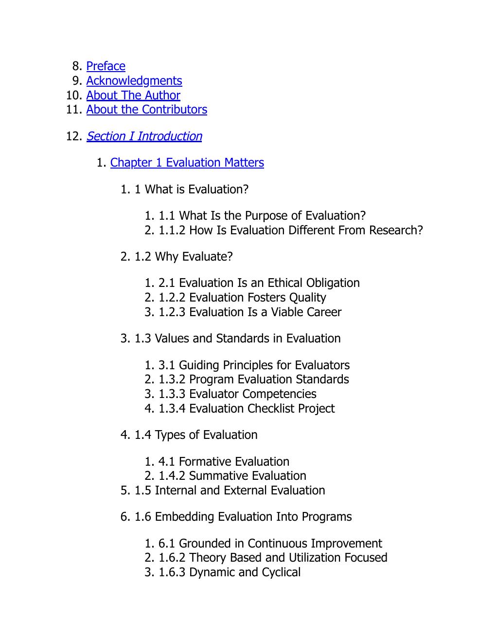 Preview page 6 of EPUB Program Evaluation Embedding Evaluation into Program Design and Development 2nd Edition By Susan P. Giancola