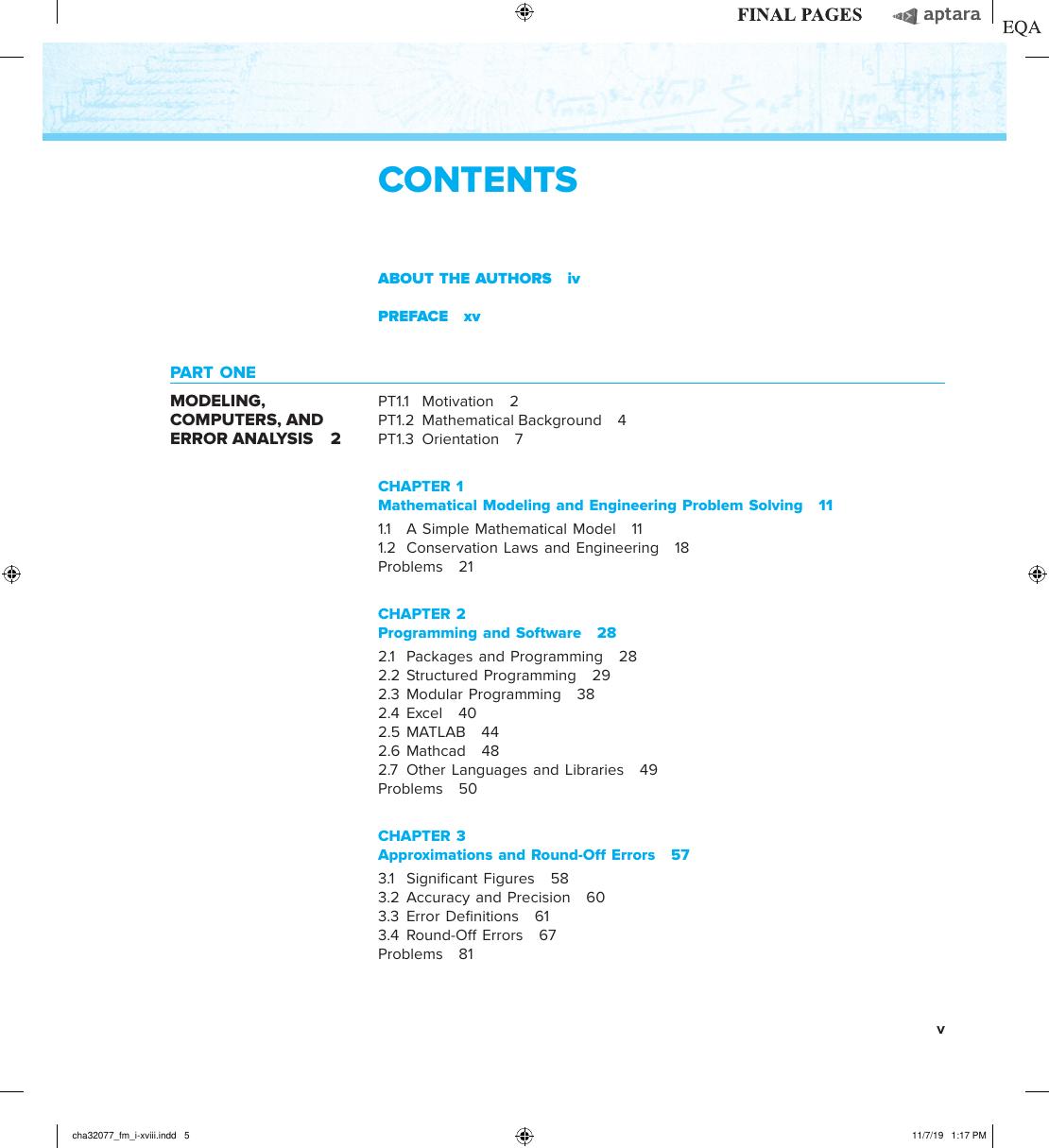 Preview page 6 of Numerical Methods for Engineers 8th Edition (ISE) By Steven C Chapra; Raymond P Canale